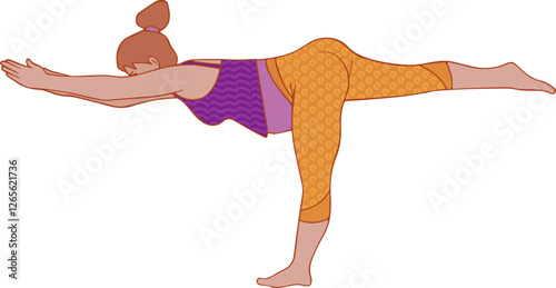illustration de yoga féminin et prénatal