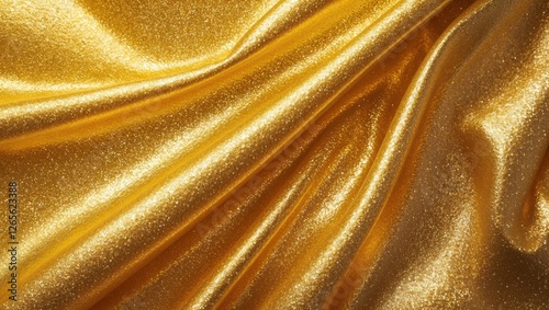 Shiny golden background with glitter texture.