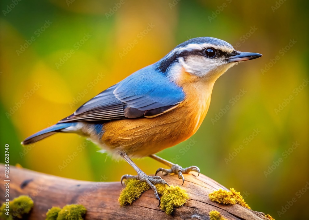 Candid Photo: Playful Nuthatch Perched on a Tree Branch Candid Photo: Playful Nuthatch Perched on a Tree Branch