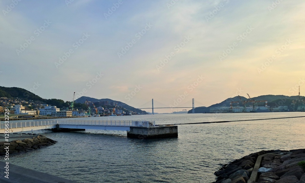 Fototapeta premium Japanese waterfront