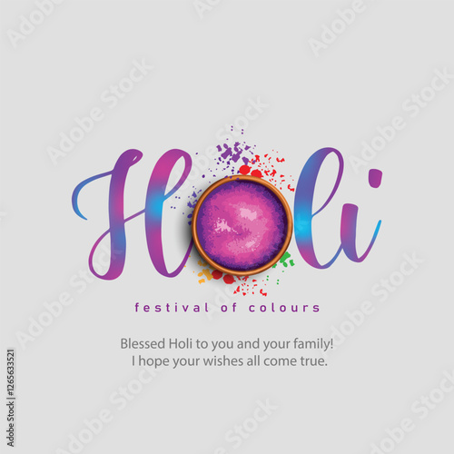 Indian festival happy Holi with colorful background. abstract vector illustration design