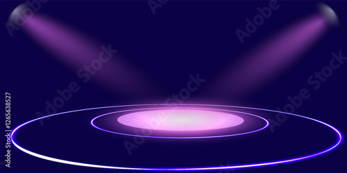 Background in the show. Interior is lit with projectors. eps 10