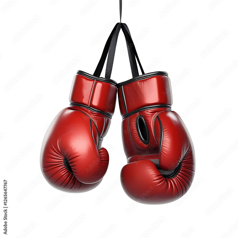 red boxing gloves isolated on transparent background red boxing gloves isolated on transparent background
