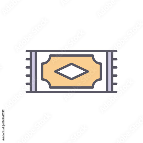 Carpet vector icon stock illustration