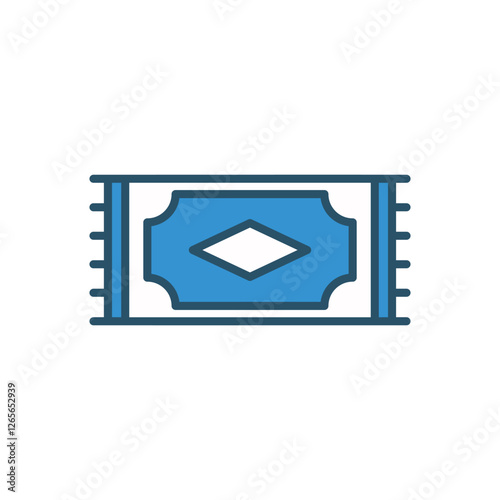 Carpet vector icon stock illustration