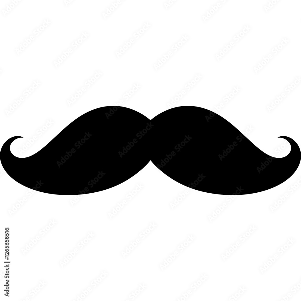 mustache icon. mustache styles
