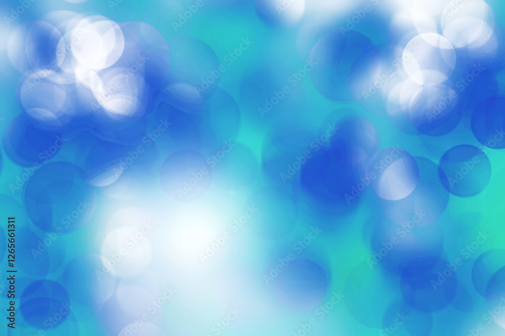 Obraz premium Abstract blue bokeh background blur
