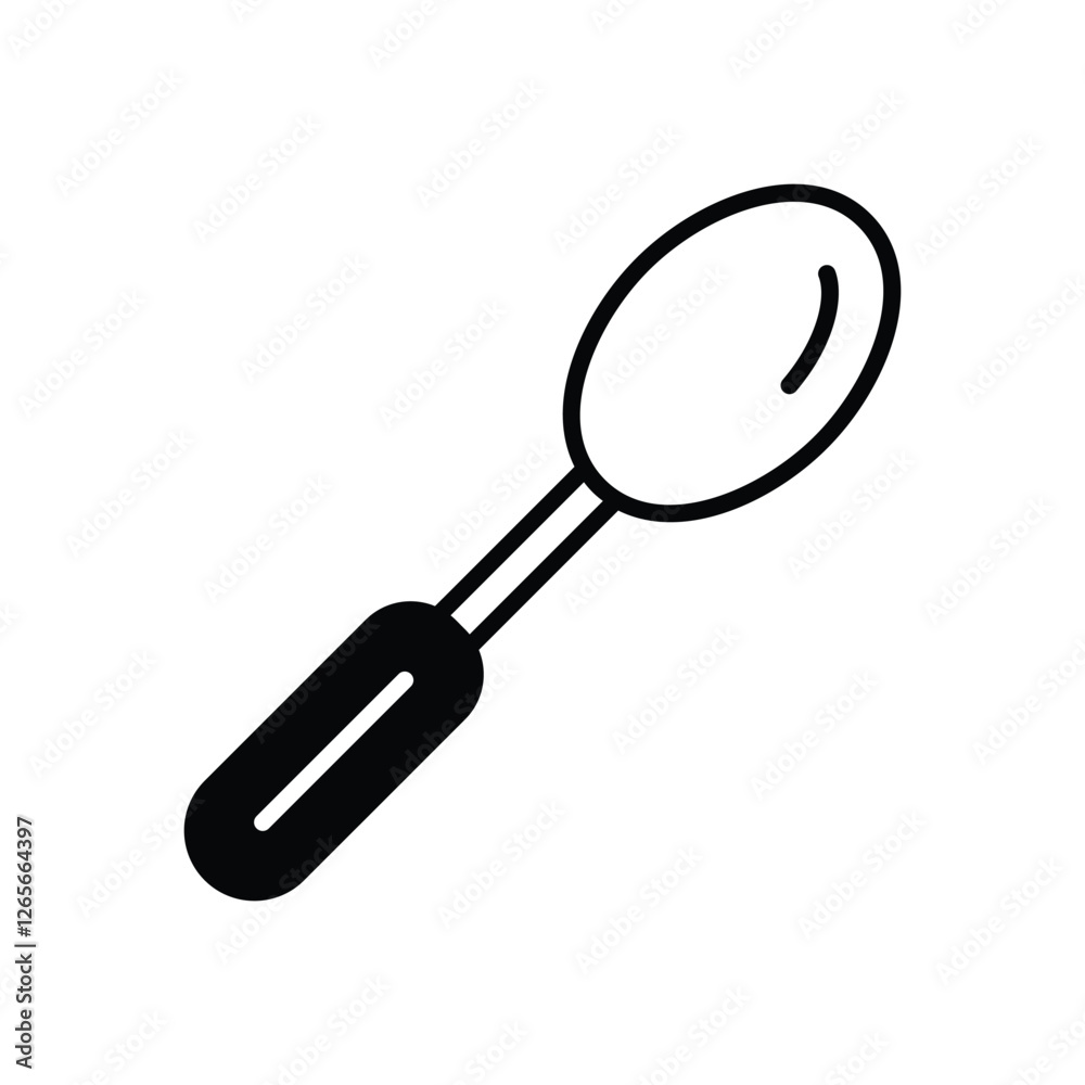 Spoon vector icon stock illustration Spoon vector icon stock illustration