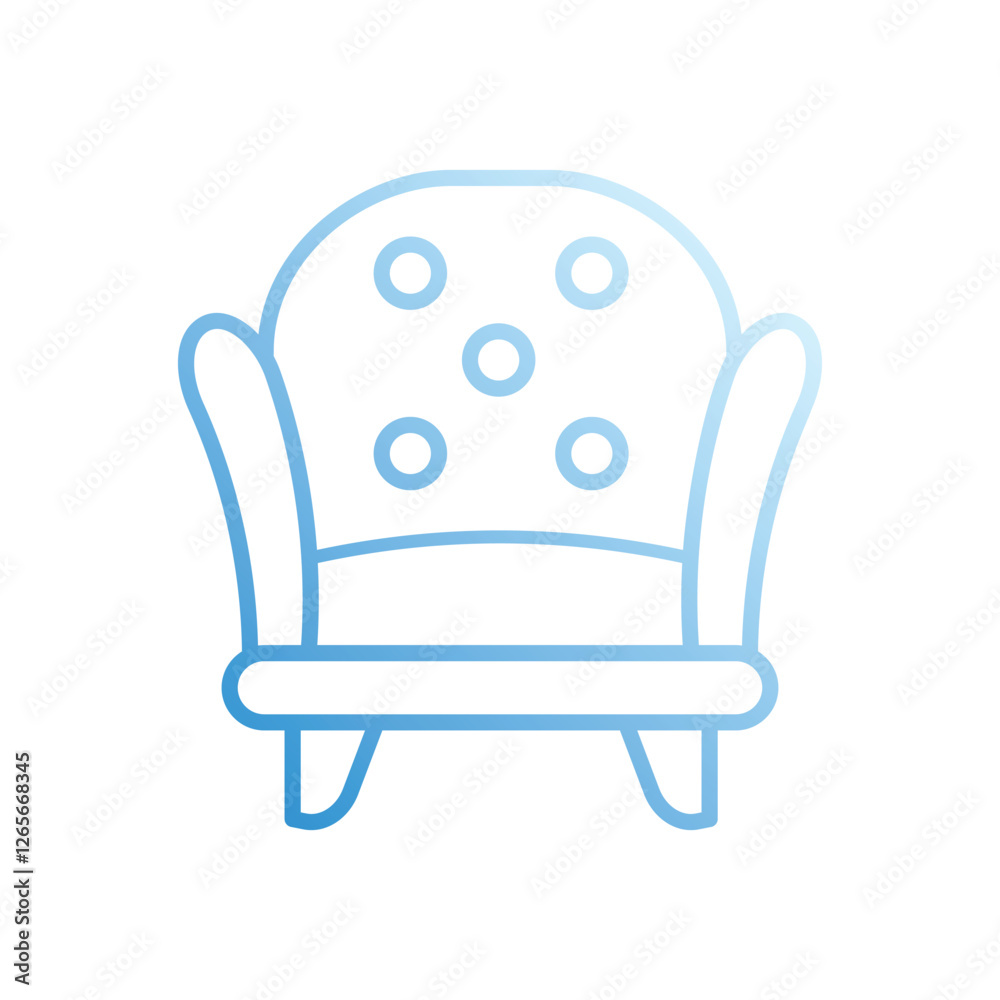 Couch vector icon stock illustration Couch vector icon stock illustration