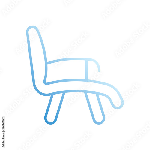 Rocking Chair vector icon stock illustration