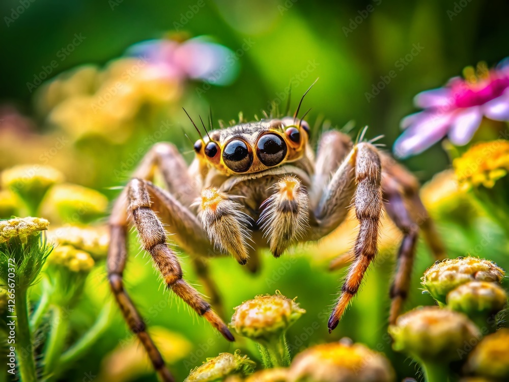 Creative Jumping Spider on Pearland Nature Trail - Documentary Photography Creative Jumping Spider on Pearland Nature Trail - Documentary Photography