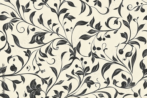 Seamless floral vintage pattern.