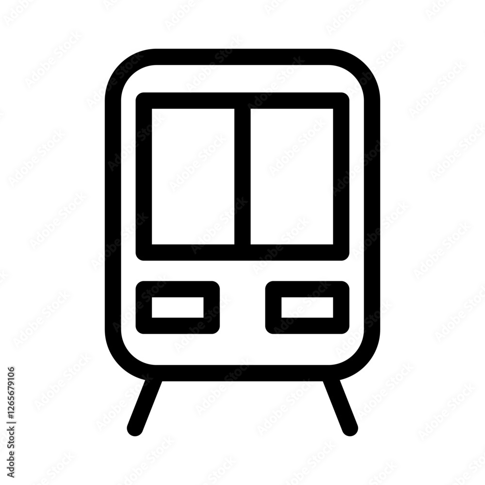 Train Icon Vector From Camping and Adventure Set Train Icon Vector From Camping and Adventure Set