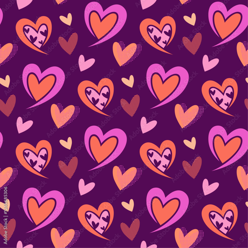 seamless heart pattern and background vector illustration seamless heart pattern and background vector illustration
