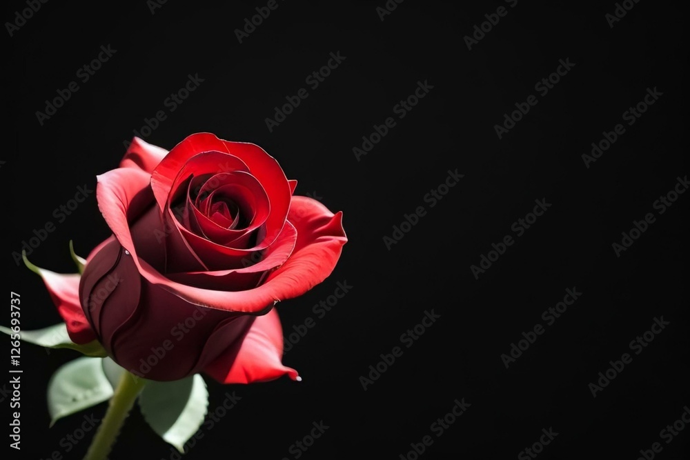 red rose There is a black background ,focus red rose There is a black background with a dark tone. red rose There is a black background ,focus red rose There is a black background with a dark tone.