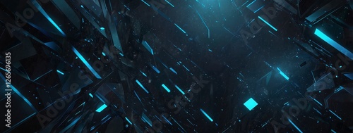  ridescent shape, futuristic background design