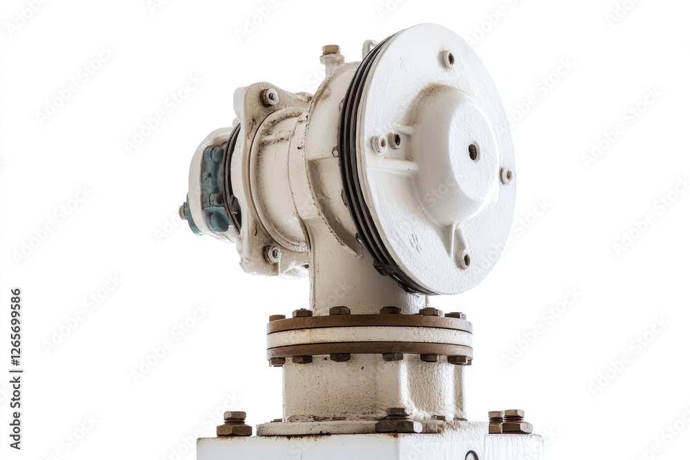 A fire hydrant sitting on top of a metal pole, ready for use in urban or industrial settings A fire hydrant sitting on top of a metal pole, ready for use in urban or industrial settings