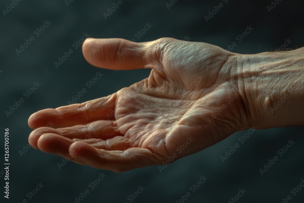 Fototapeta premium A close-up view of a person's hand grasping an item, ideal for use in illustrations and designs
