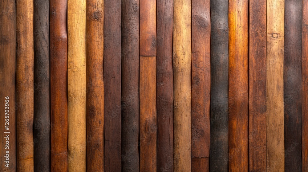 Bamboo Wooden Tubes Fence Texture Background on Wood Wall Bamboo Wooden Tubes Fence Texture Background on Wood Wall