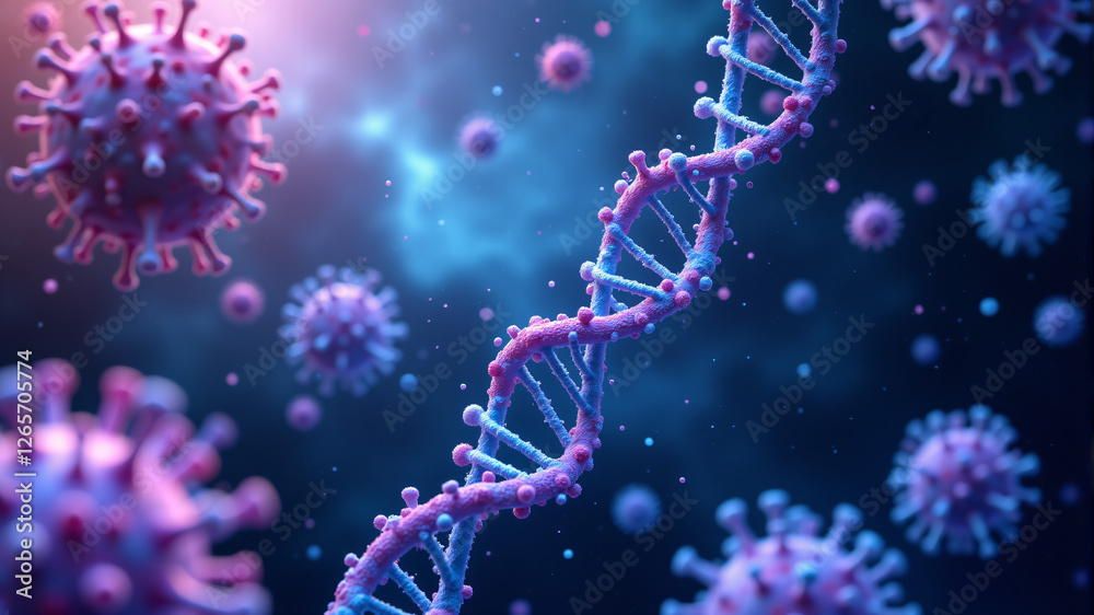 Obraz premium Understanding COVID-19 and Its Genetic Structure