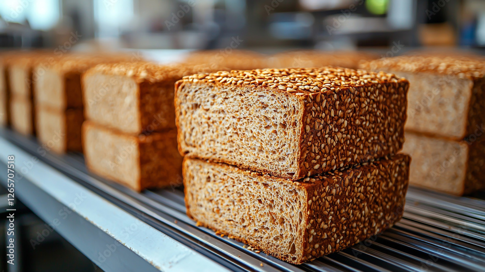 Bread factory and making process with freshly Bread factory and making process with freshly