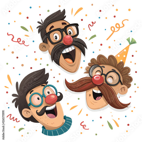 Funny April Fool Joke Illustrations