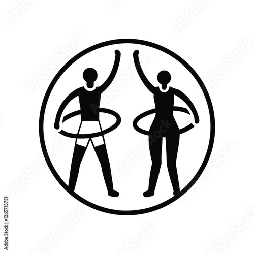 Hula Hoop Outline Vector Icons