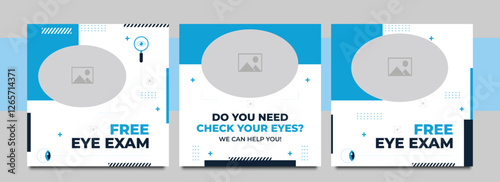 Medical service social media post design template, healthcare social media template, dental social media post, hospital social media banner ads, medical promotion square post design