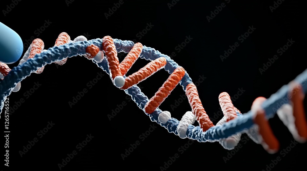 Ethereal Glowing Abstract Representation of DNA Molecule Structure Ethereal Glowing Abstract Representation of DNA Molecule Structure
