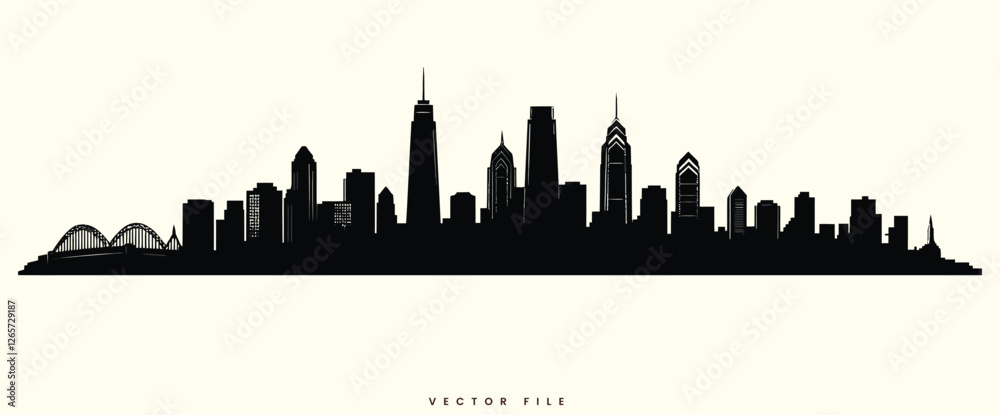 Fototapeta premium Vector Illustration of a City