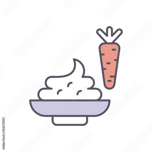 wasabi  vector icon stock illustration