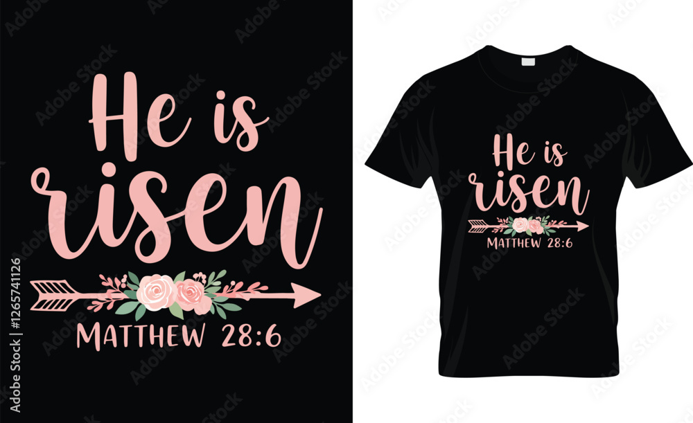 Christian T-Shirts for Women Easter Sunday Design Christian T-Shirts for Women Easter Sunday Design