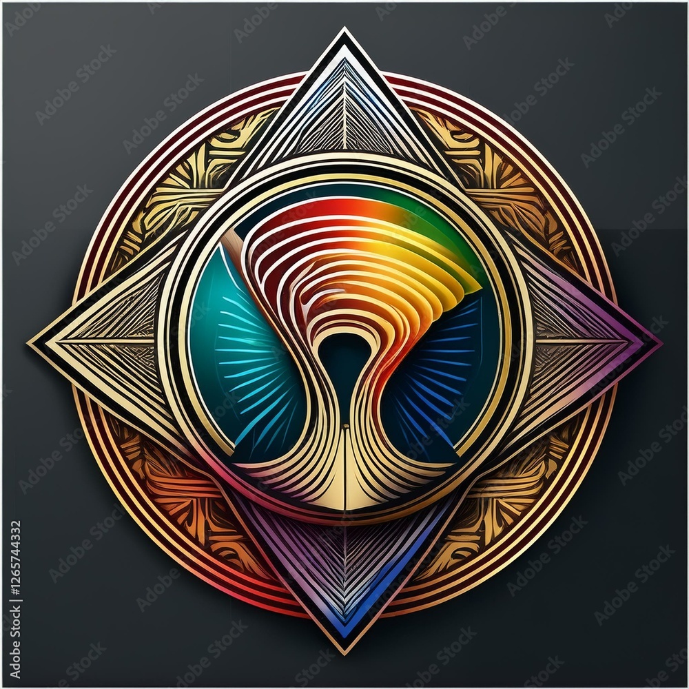 Fototapeta premium modern new logo or icon suitable as cover or banner 