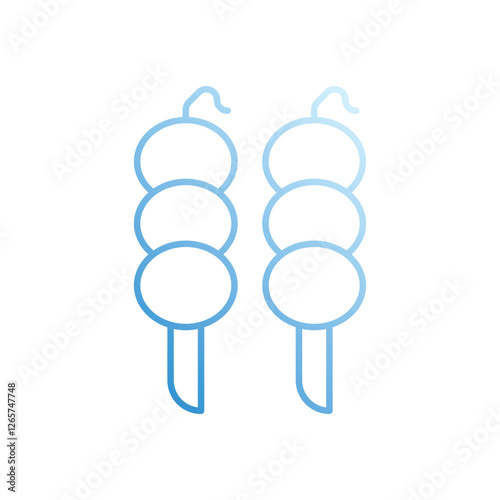 Dango  vector icon stock illustration