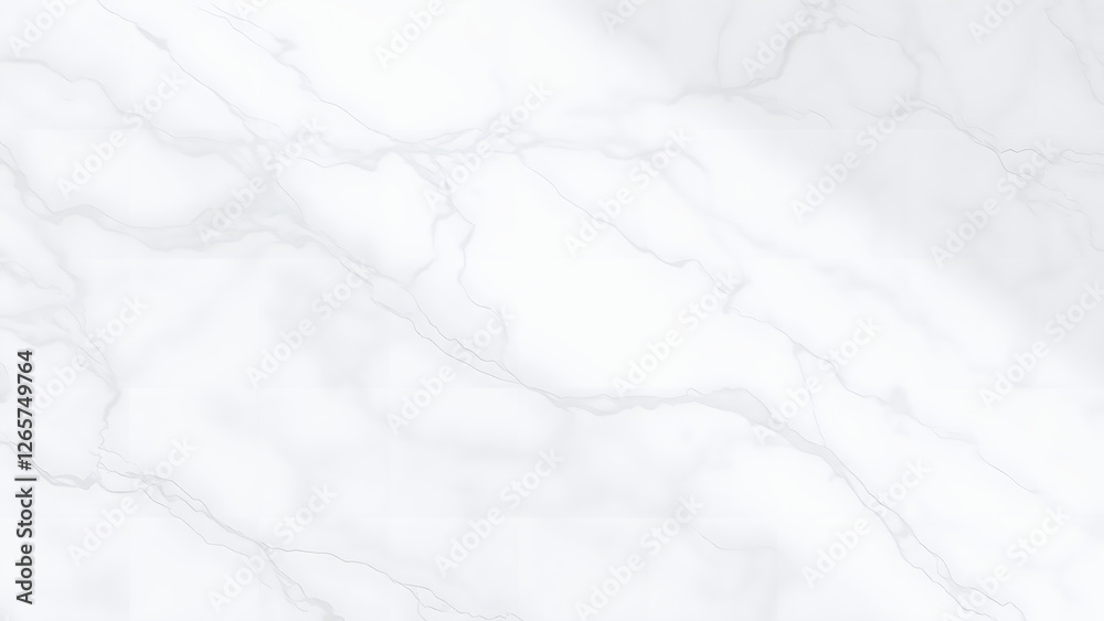 Obraz premium Elegant White Marble Texture with Subtle Gray Veins and Polished Finish – Timeless Design for Modern Interiors
