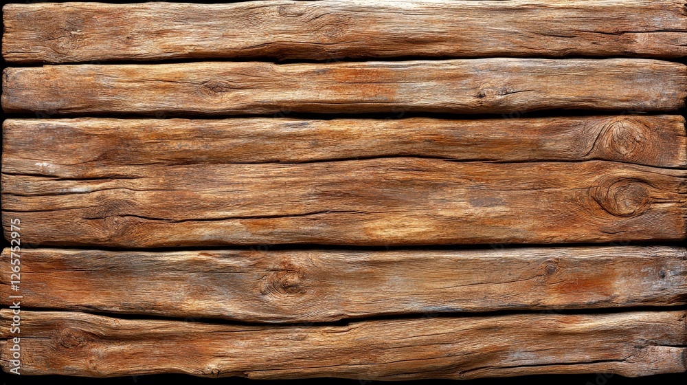 Fototapeta premium Aged Warm Brown Wooden Canvas with Rich Natural Texture