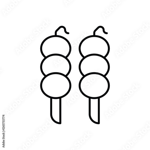 Dango  vector icon stock illustration