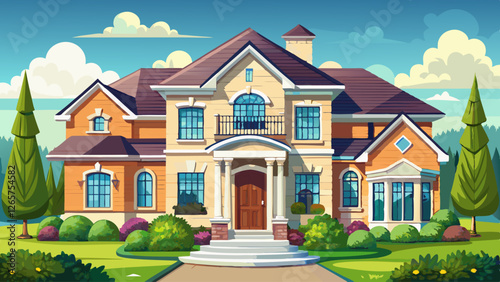 Beautiful, Newly Built Luxury Home Exterior