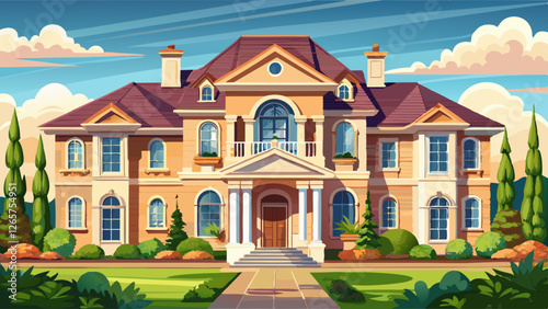 Beautiful, Newly Built Luxury Home Exterior