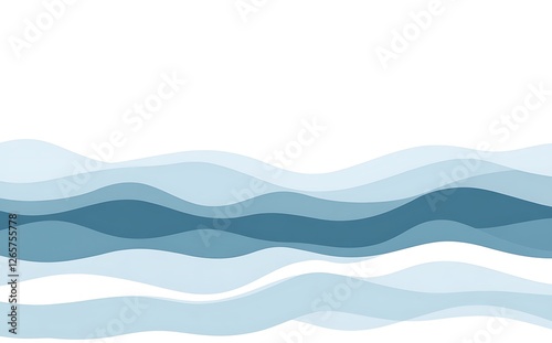 Minimalist abstract White background, a white gradient and soft edges