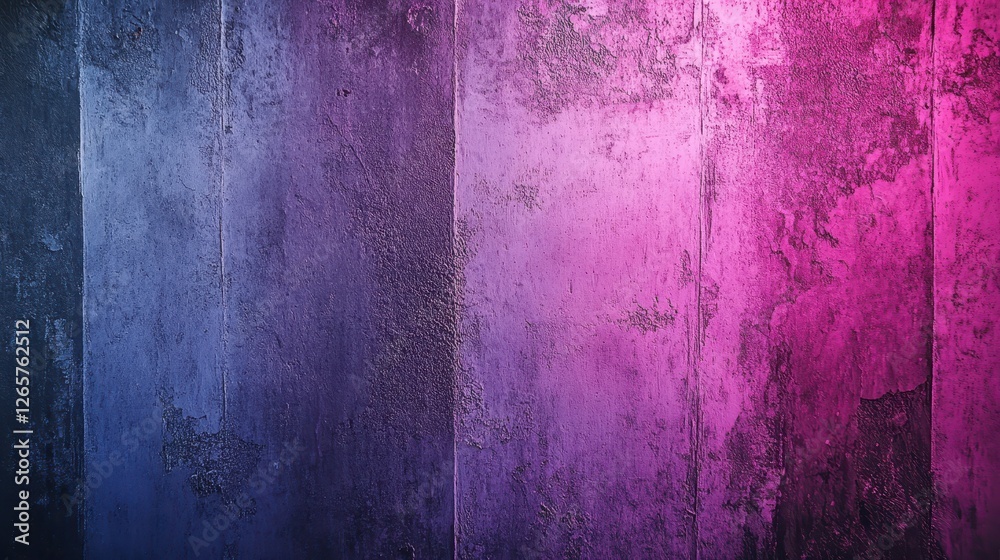 Obraz premium A textured wall blending shades of blue and vibrant pink, creating a striking backdrop that evokes creativity and modernity.