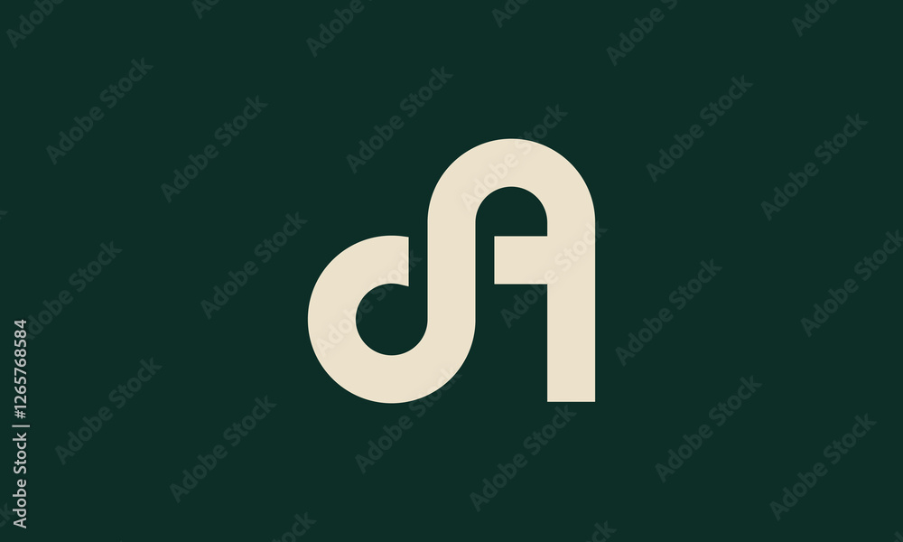da or ad monogram logo design