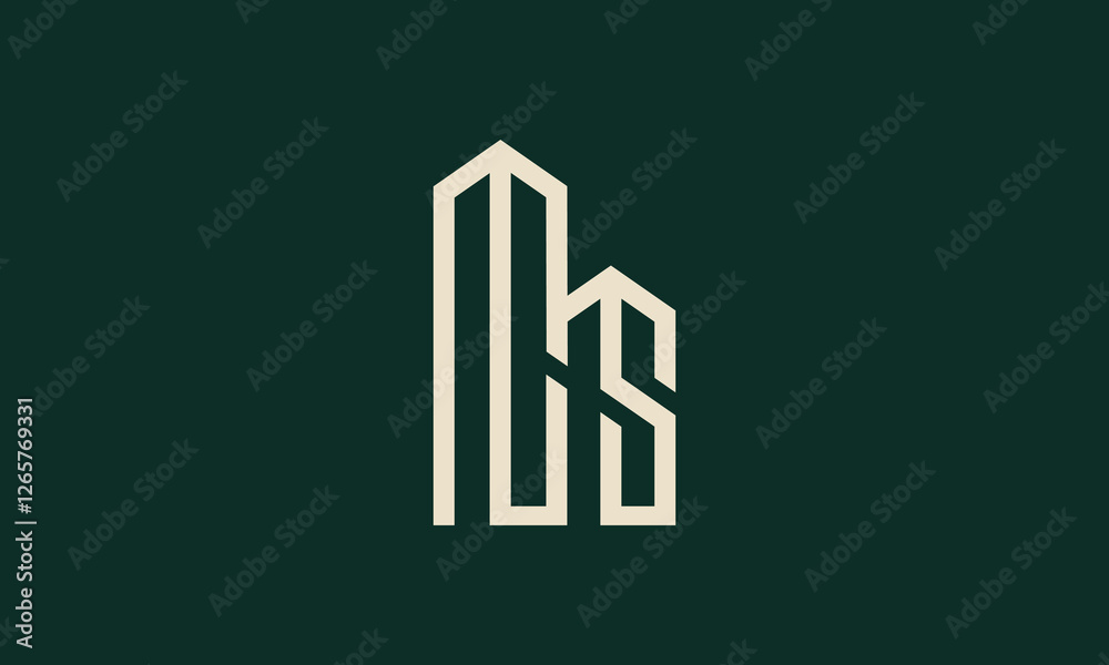 CS commercial real estate monogram logo design CS commercial real estate monogram logo design