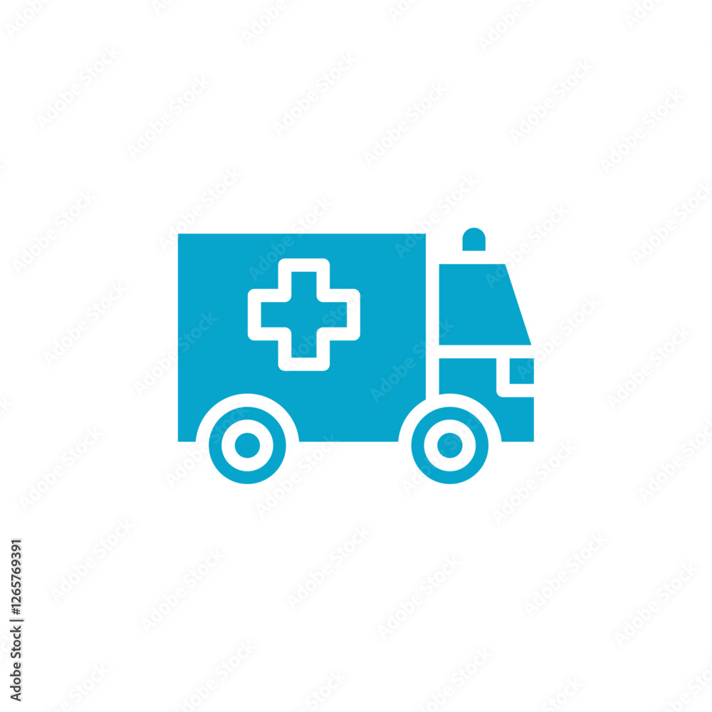 ambulance icon Simple thin line stroke vector ambulance icon Simple thin line stroke vector