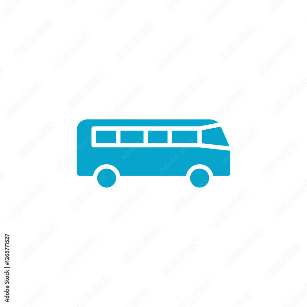bus icon Simple thin line stroke vector bus icon Simple thin line stroke vector