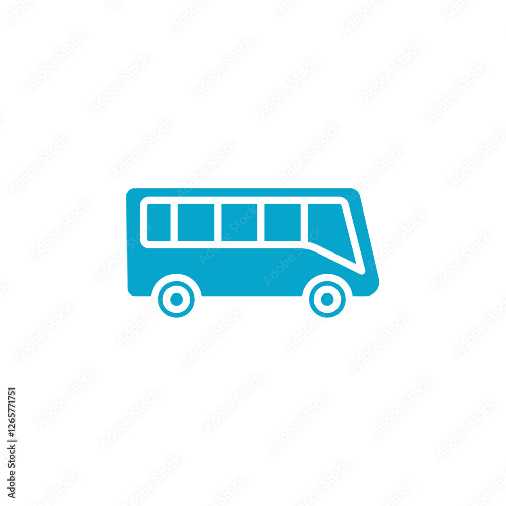 bus icon Simple thin line stroke vector bus icon Simple thin line stroke vector