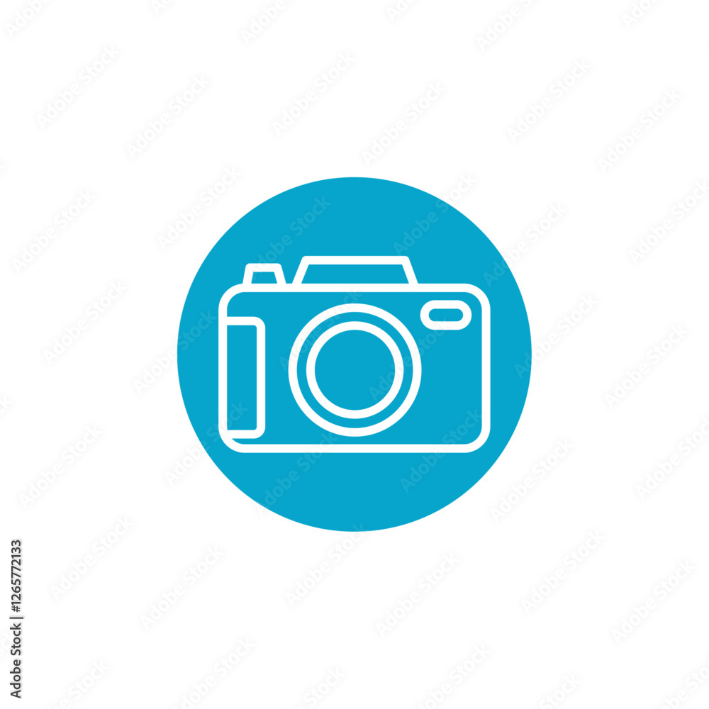 camera icon Simple thin line stroke vector camera icon Simple thin line stroke vector