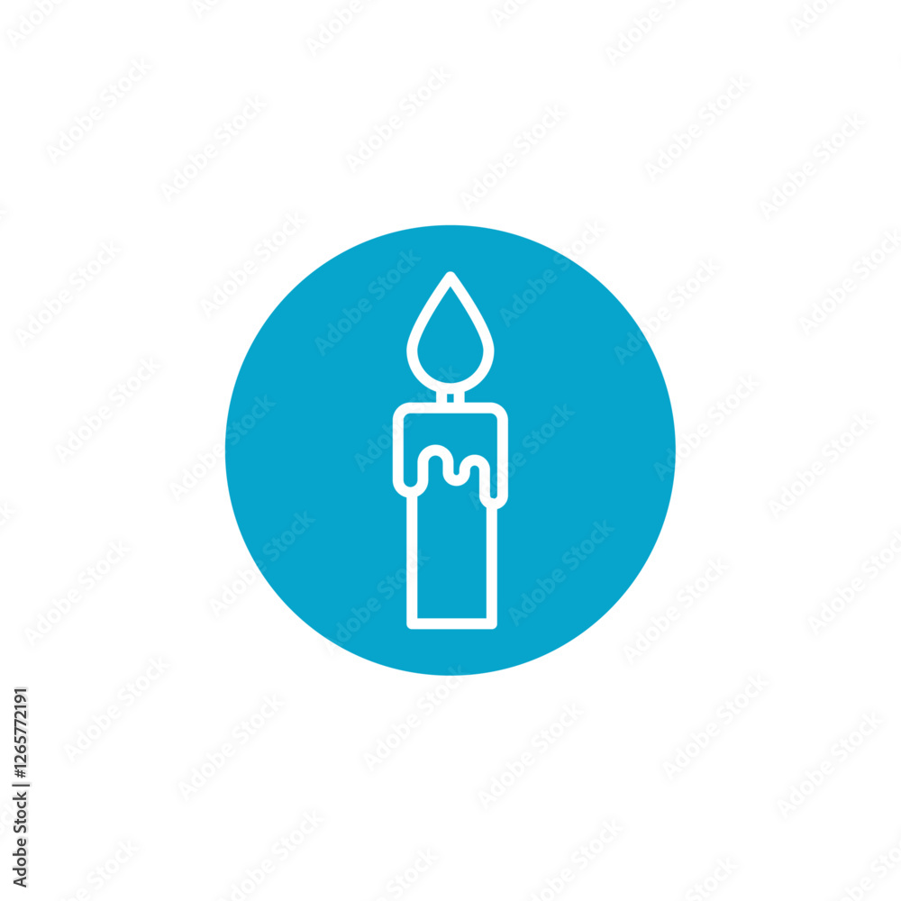 candle icon Simple thin line stroke vector candle icon Simple thin line stroke vector