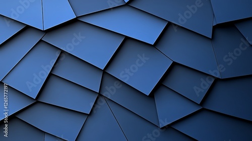 Abstract texture of overlapping blue geometric shapes and patterns photo