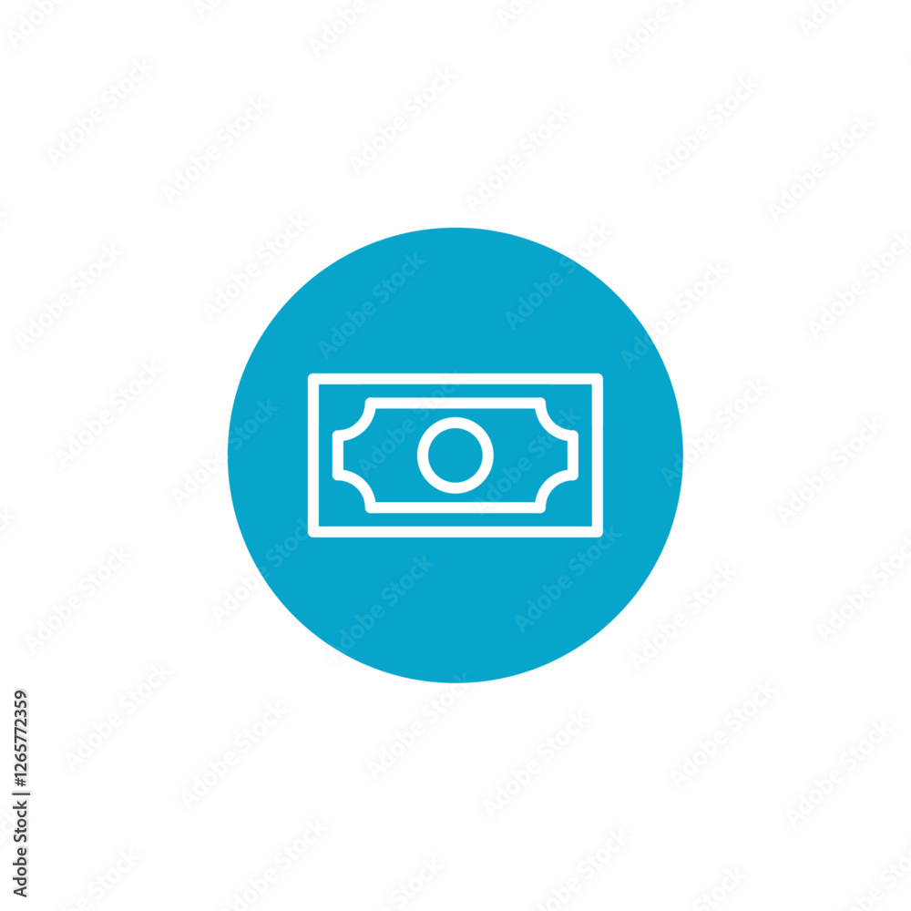 cash icon Simple thin line stroke vector cash icon Simple thin line stroke vector